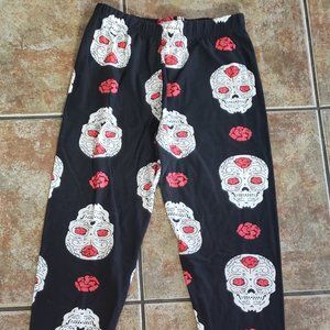 Rosey Skull Luxuriously Soft Leggings for Women